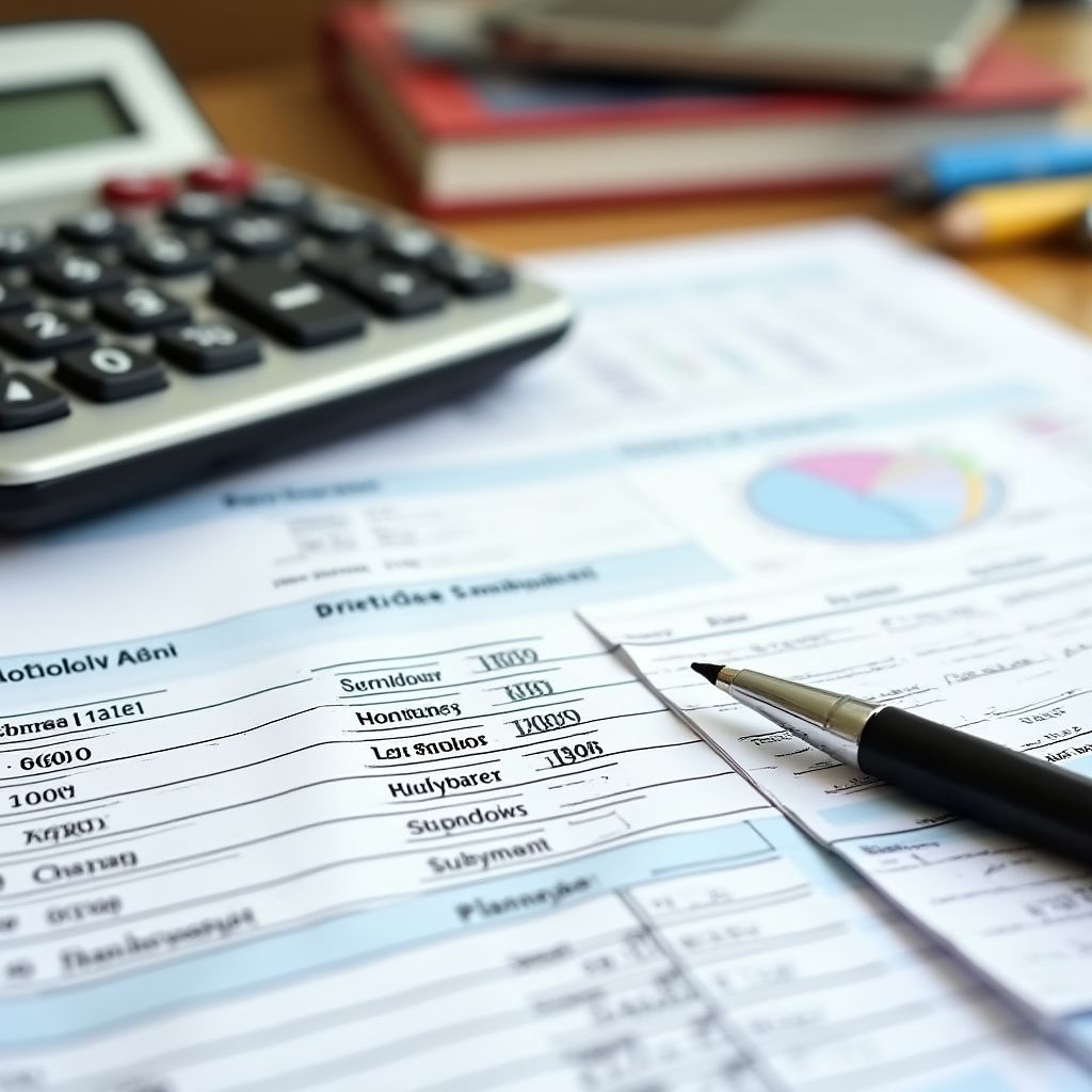 Budgeting tools and materials