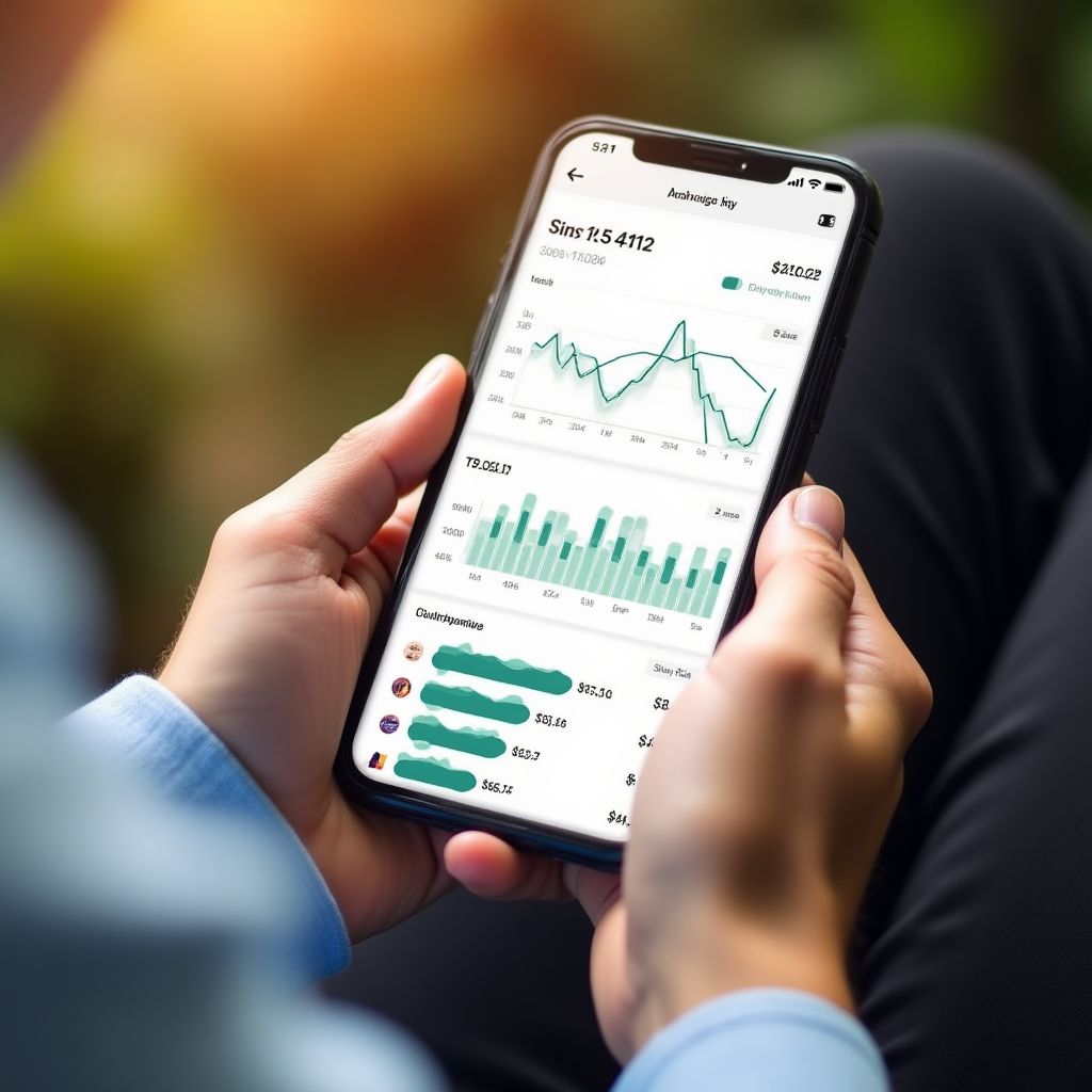 Mobile budgeting app demonstration